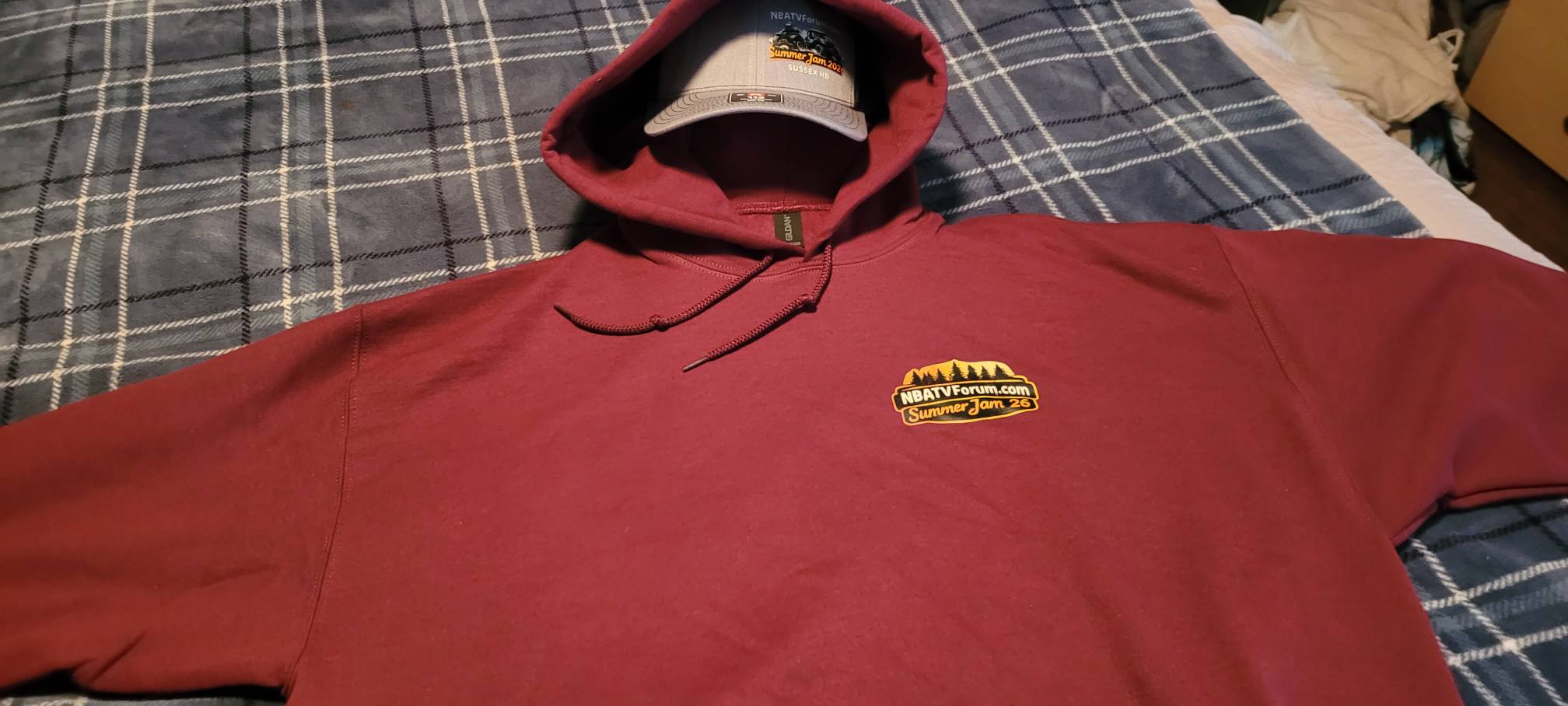 Summer Jam hoodie front chest logo