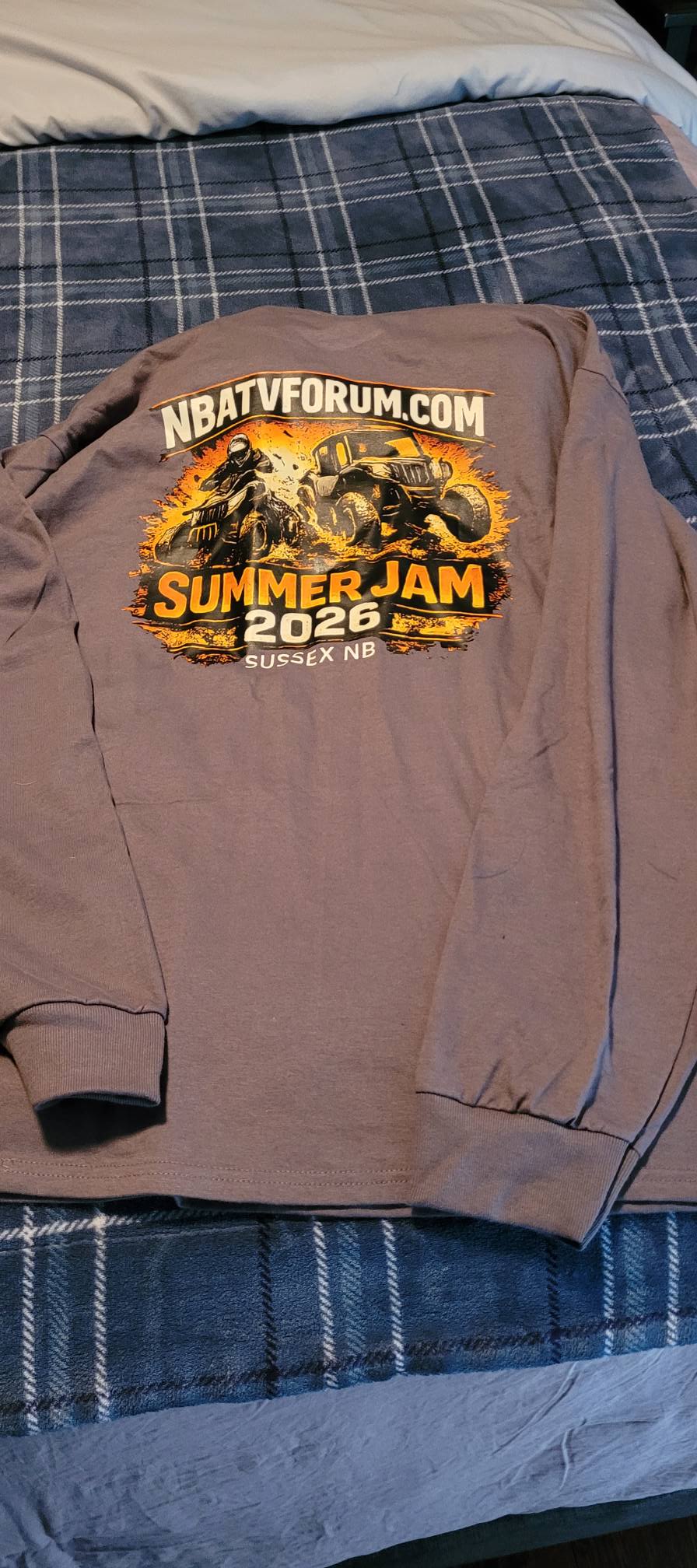 Summer Jam long sleeve shirt back design